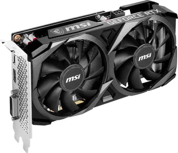 MSI - NVIDIA RTX 3050 VENTUS 2X XS 8G OC - 8GB GDDR6 - PCI Express 4.0 - Graphics Card - Black