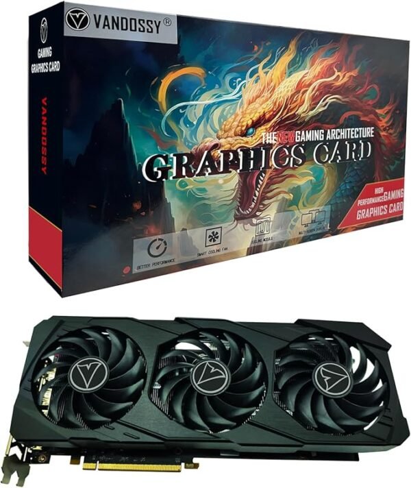Radeon RX 5700 XT Graphics Card, 8GB GDDR6 256-Bit RDNA Architecture 1755/1905 MHz (Base/Boost Clock) DirectX 12 HDMI DP PCIe4.0 2K PC Gaming Video Card for Office Gaming (RX 5700 XT - Triple Fan)