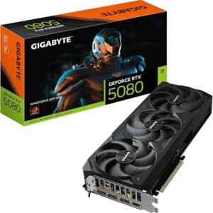 71Fy6-Ec5lL._AC_SX679_ GIGABYTE GeForce RTX 5080 WINDFORCE SFF 16G Graphics Card, 16GB 256-bit GDDR7, PCIe 5.0, WINDFORCE Cooling System, GV-N5080WF3-16GD Video Card