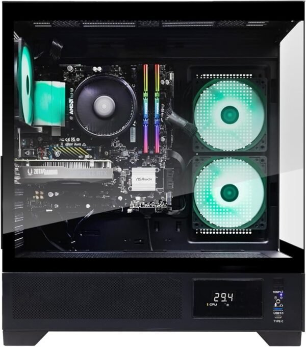 ZOTAC MEK AI-Enhanced Gaming PC Desktop Computer - NVIDIA GeForce RTX 3050, AMD Ryzen 5 5500 4.2GHz, 16GB DDR4, 500GB NVME M.2 SSD, 650W 80+ Gold PSU, WiFi 6E, Windows 11 Home