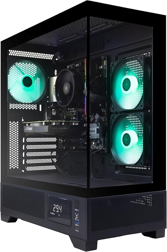 ZOTAC MEK AI-Enhanced Gaming PC Desktop Computer - NVIDIA GeForce RTX 3050, AMD Ryzen 5 5500 4.2GHz, 16GB DDR4, 500GB NVME M.2 SSD, 650W 80+ Gold PSU, WiFi 6E, Windows 11 Home